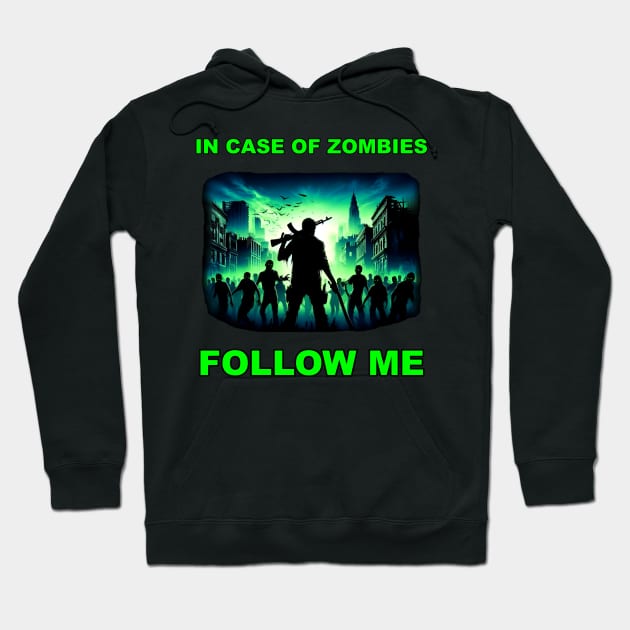 IN CASE OF ZOMBIES Hoodie by Bear Gaming